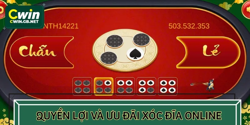 Bet thủ nhận nhiều quyền lợi hấp dẫn khi đặt cược tại bàn xóc đĩa