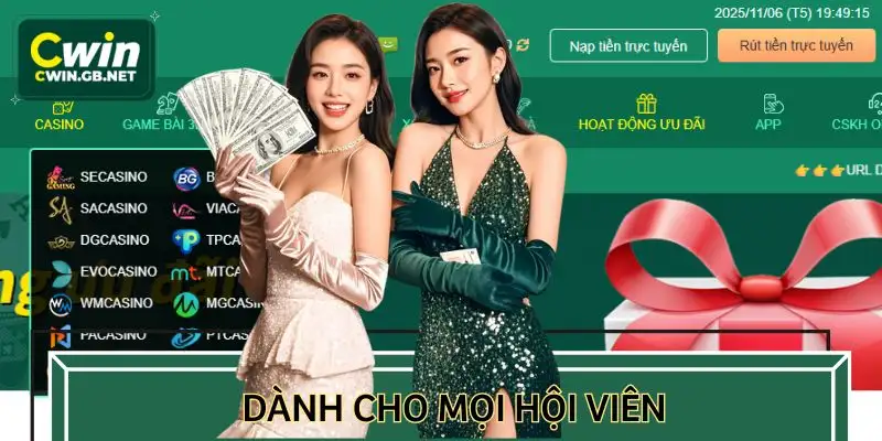 Mọi hội viên đều có cơ hội nhận tiền thưởng bí ẩn